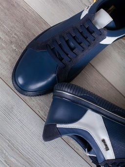 Кеды мужские Турция 0082-03-00 Темно-синий