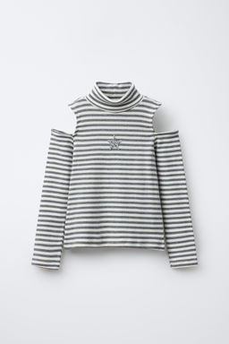 TURTLENECK CUT-OUT T-SHIRT