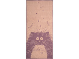 6с102.411ж1 Парочка (орхидея1) Полотенце махровое 67х150см