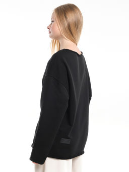 Толстовка для девочки 22-2019 черный - Mini maxi фото 10