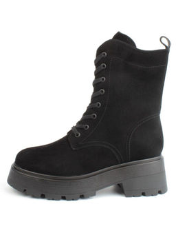 04-M3-1376 BLACK Ботинки зимние женские (натуральная замша, натуральный мех)
