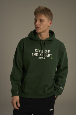 Худи утепленное Зеленый