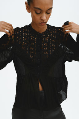 Blusa efecto crochet - H&m фото 4