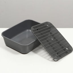 Туалет Сима с сеткой 29 х 38 х 10,5 серый FIX - Simaland фото 5