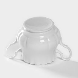 Сахарница Добрушский завод «Романс», 550 мл, фарфор, белая