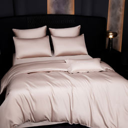 Комплект постельного белья Однотонный Сатин Премиум на резинке OCPR002 180*200*30;160*200*30;140*200*30 Евро 4 Наволочки