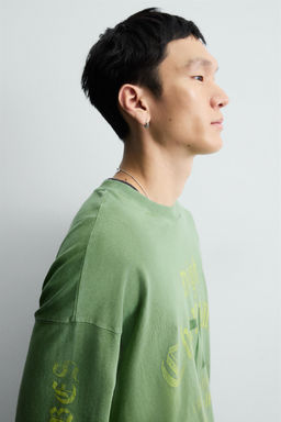 WASHED TEXT T-SHIRT - Zara фото 5