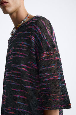 BUKUMLU DOKULU TRIKO T-SHIRT - Zara фото 6