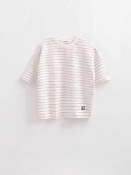 CONTE Футболка свободного кроя из футера LD 2569 white-lavender