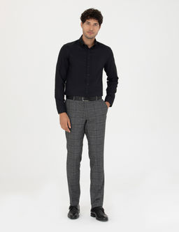 Siyah Slim Fit Uzun Kollu G_mlek