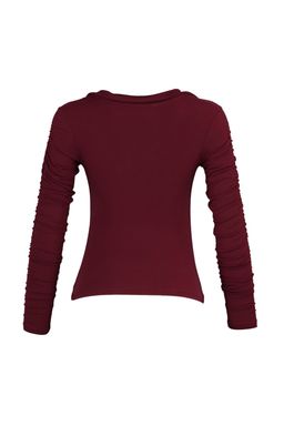 Trendyolmilla Zumrut Yesili Slim Buzgulu Polo Yaka Esnek Orme Bluz TWOAW23BZ00249