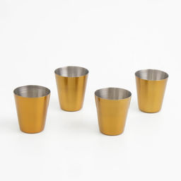 Подарочный набор 6 в 1: фляжка 270 мл, воронка, 4 рюмки, золотой 18 х 24 см - Simaland фото 3