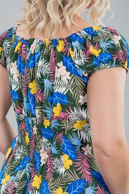 Платье 1150 цветы на зеленом - Novita фото 6