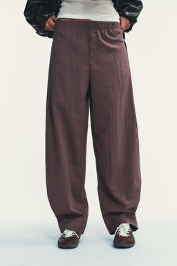 NYLON TROUSERS WITH BUTTONED HEM - Zara фото 2