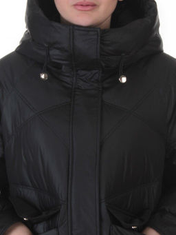EB2819 BLACK Куртка зимняя женская (200 гр. холлофайбер)