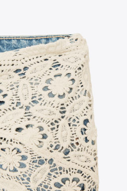 TRF WIDE-LEG MID-WAIST SCARF JEANS - Zara фото 20