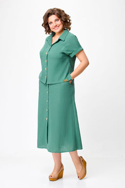 Блуза Swallow 803.2 черный+серебряный узор фото 567