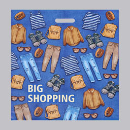 Цена за 50 шт. Пакет «Гардероб», полиэтиленовый с вырубной ручкой, 50×60 см, 100 мкм