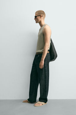 CAMISETA TANK RELAXED FIT PUNTO / Verde claro