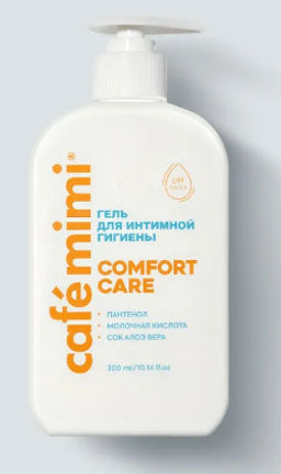 КАФЕ КРАСОТЫ le Cafe Mimi COLOURS Гель д/ИНТИМ,гигиены "COMFORT CARE" 300мл с дозат.