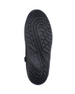 Полусапоги женские на литой подошве., Черные. Замша. Молния. Подклад овчина.