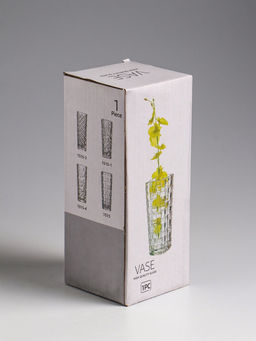 Ваза «Геометрия», диагональ, 15.5×5.5 см, стекло, прозрачная