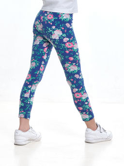 Бриджи (лосины) UD 4964 голубой/розы - Mini maxi фото 3