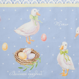 Скатерть Этель Пасхальные радости 110х147 см, 100% хл, саржа 190 гр/м2  фото 2