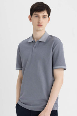 New Regular Fit K?sa Kollu Basic Duz Polo Tisort - Defacto фото 5