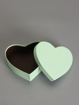 Набор подарочных коробок 3 в 1 сердца, мятный, 22×20×9; 18.5×17×7.5; 16×14×6 см