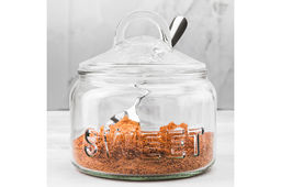 Сахарница 540 мл 11,5*11,5*12 см Glaskraft с ложкой, стекло - Elan gallery фото 9