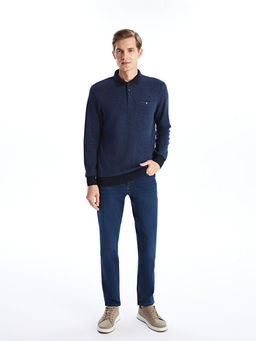 Polo Yaka Uzun Kollu Erkek Sweatshirt - Waikiki фото 4