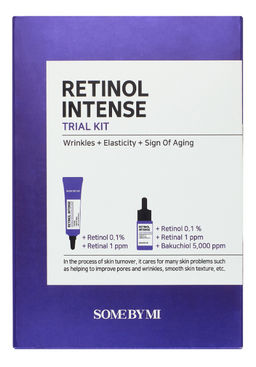 Набор средств: SOME BY MI RETINOL INTENSE TRIAL KIT  (крем 10 мл + сыворотка для глаз с ретинолом 10 мл)