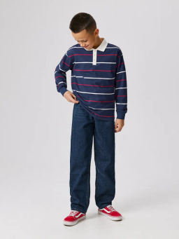 ACOOLA / Брюки джинсовые детские для мальчиков Zaizen темно-синий  фото 7