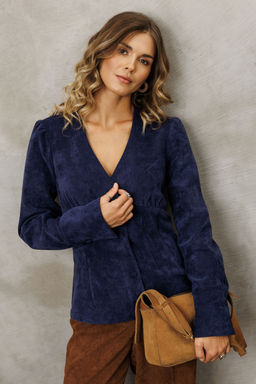 Блуза Gizart 15421 синий  фото 6