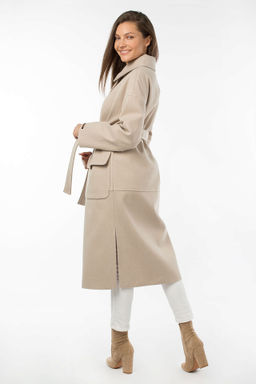 Пальто женское демисезонное (пояс) - El podio фото 6