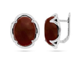 Серьги, сердолик, МЦВА170