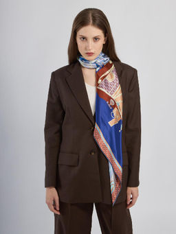 Платок жен. шелк 90х90 B03-8420-12 - Eleganzza фото 3