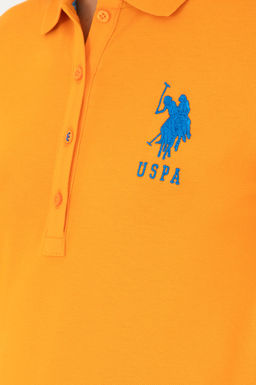 Женская оранжевая базовая футболка Неожиданная скидка в корзине - U.s. polo assn фото 7