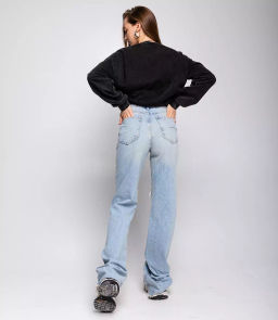 Джинсы #БШ2125, голубой