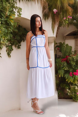 12987 Сарафан летний белый - Martichelli фото 6