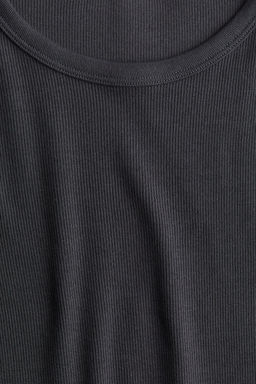 Camiseta de algodon acanalado - H&m фото 6