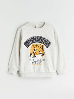 Bisiklet Yaka Erkek ?ocuk Sweatshirt