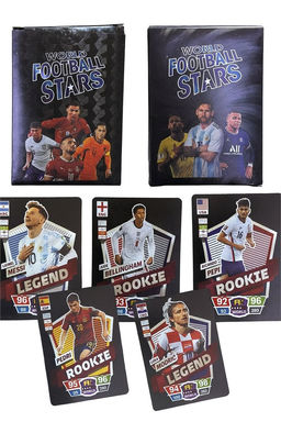 Игр. карточки "World Football Stars" 54л. с футболистами, черная серия