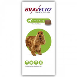 Жевательная таблетка Bravecto для собак 10  20 кг