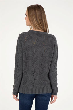 Женский свитер антрацитового цвета - U.s. polo assn фото 5