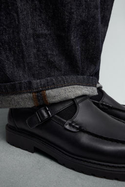 LEATHER BUCKLE SHOES - Zara фото 8