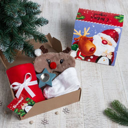 Набор подарочный новогодний «Этель. Теплых объятий», плед и аксессуары