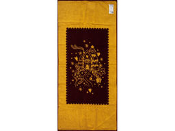 6с102.411ж1 Сочельник (бордо2) Полотенце махровое 67х150см