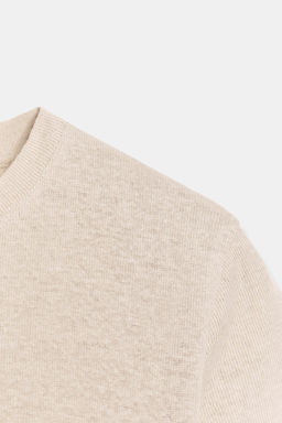 CAMISETA CON LINO MANGA CORTA / Arena - Zara фото 7